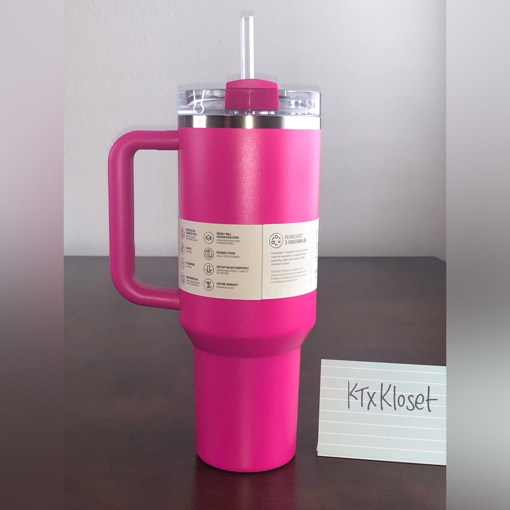 Stanley 40oz Quencher H2.0 Tumbler - Camelia - Picture 3 of 8